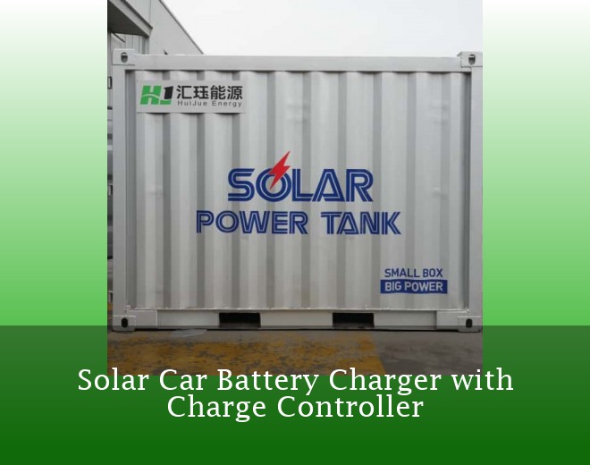 Solar Car Battery Charger with Charge Controller